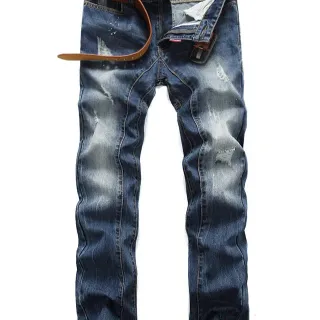 Diesel Distressed Slim-Fit Faded Wash Jeans