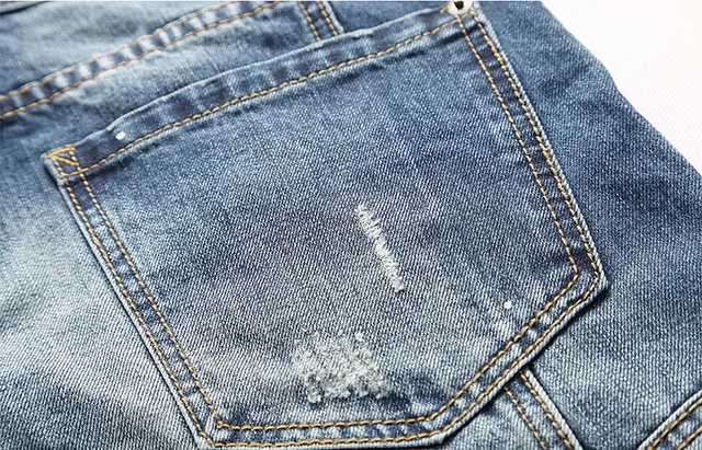 Diesel Distressed Slim-Fit Faded Wash Jeans 11