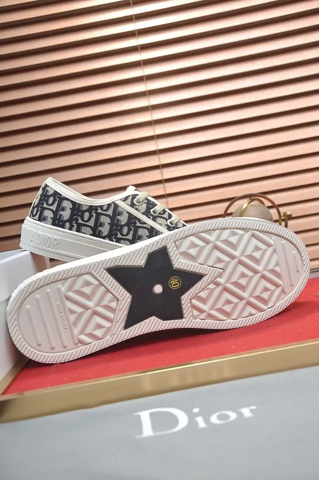 Dior B-Series Monogram Canvas Low-Top Lifestyle Sneakers 3