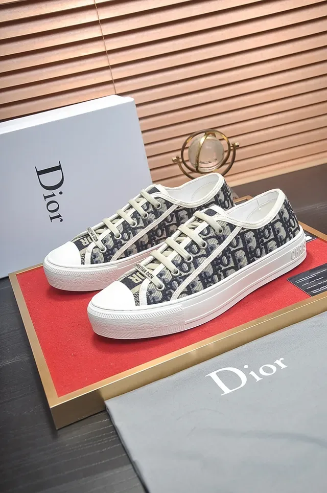 Dior B-Series Monogram Canvas Low-Top Lifestyle Sneakers 4