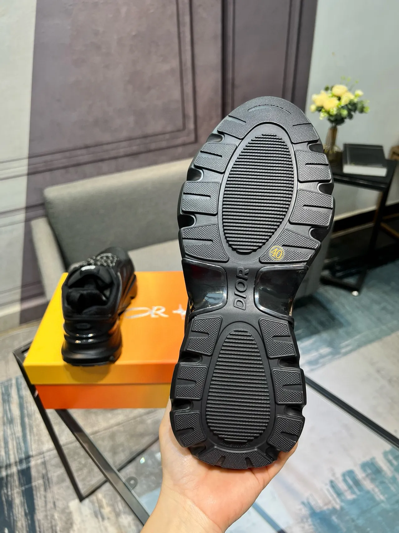 Dior B23 Black Chunky Sneakers 3