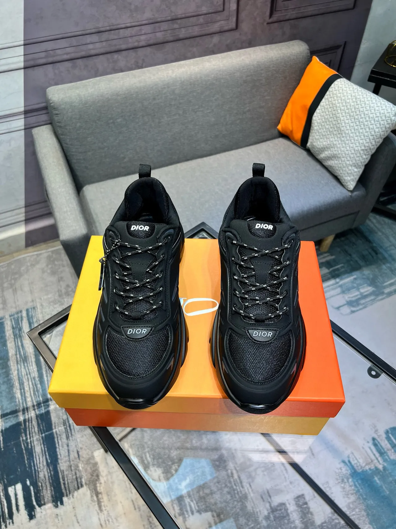 Dior B23 Black Chunky Sneakers 9