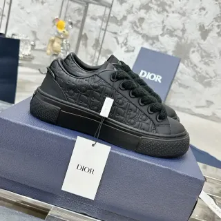 Dior B23 أسود نقشة مائلة مطبوعة أسلوب الحياة حذاء رياضي