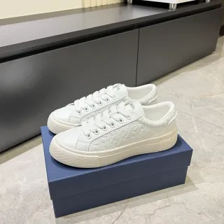 Dior B23 白色压纹印花生活方式运动鞋