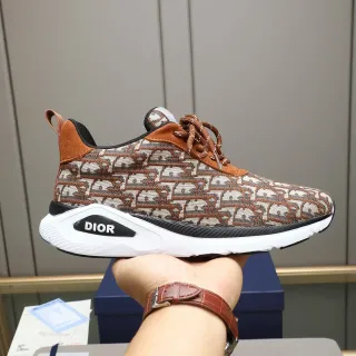 Dior B23 Monogram Jacquard Tan Beige जीवनशैली स्नीकर्स
