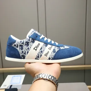 Dior B23 Bleu Marine Monogramme Oblique Sneakers Lifestyle
