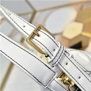 Dior Bolsa Preta Bege Monogrammada Lona Borda Couro Bolsa de Braço 6