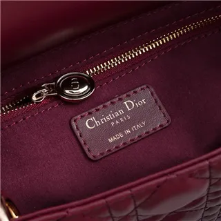 Dior Lady Dior বেইজ কোয়িল্টেড ক্যানেজ টপ-হ্যান্ডেল টোট ব্যাগ 19