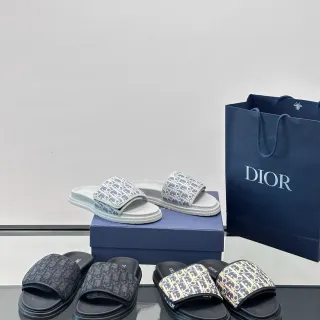 Dior Slide Monograma Correa Pantuflas