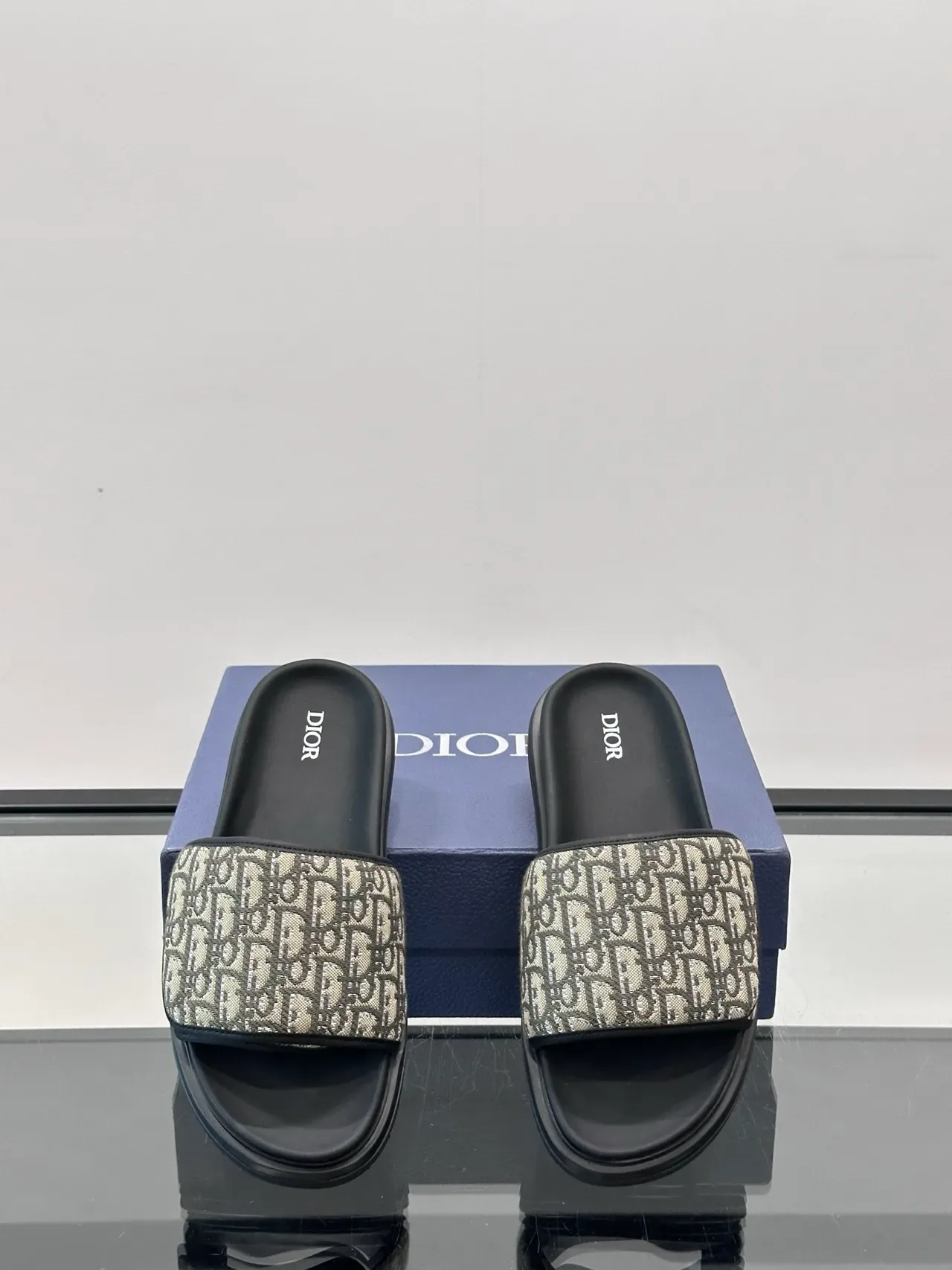 Dior Slide Monogram Strap Slippers 5