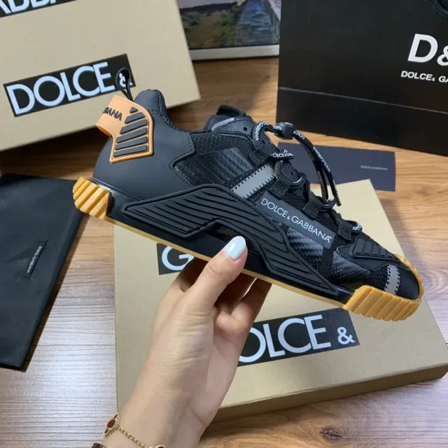 Dolce & Gabbana NS1 Zapatillas Lifestyle Negras y Mostaza 4