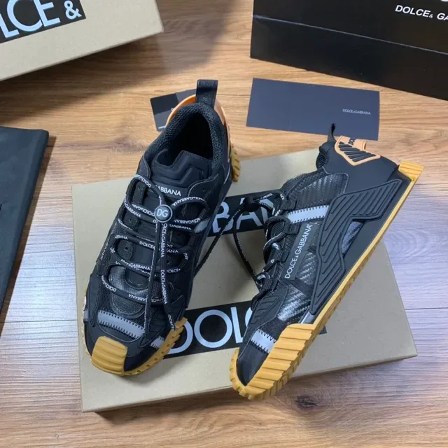 Dolce & Gabbana NS1 Zapatillas Lifestyle Negras y Mostaza 5