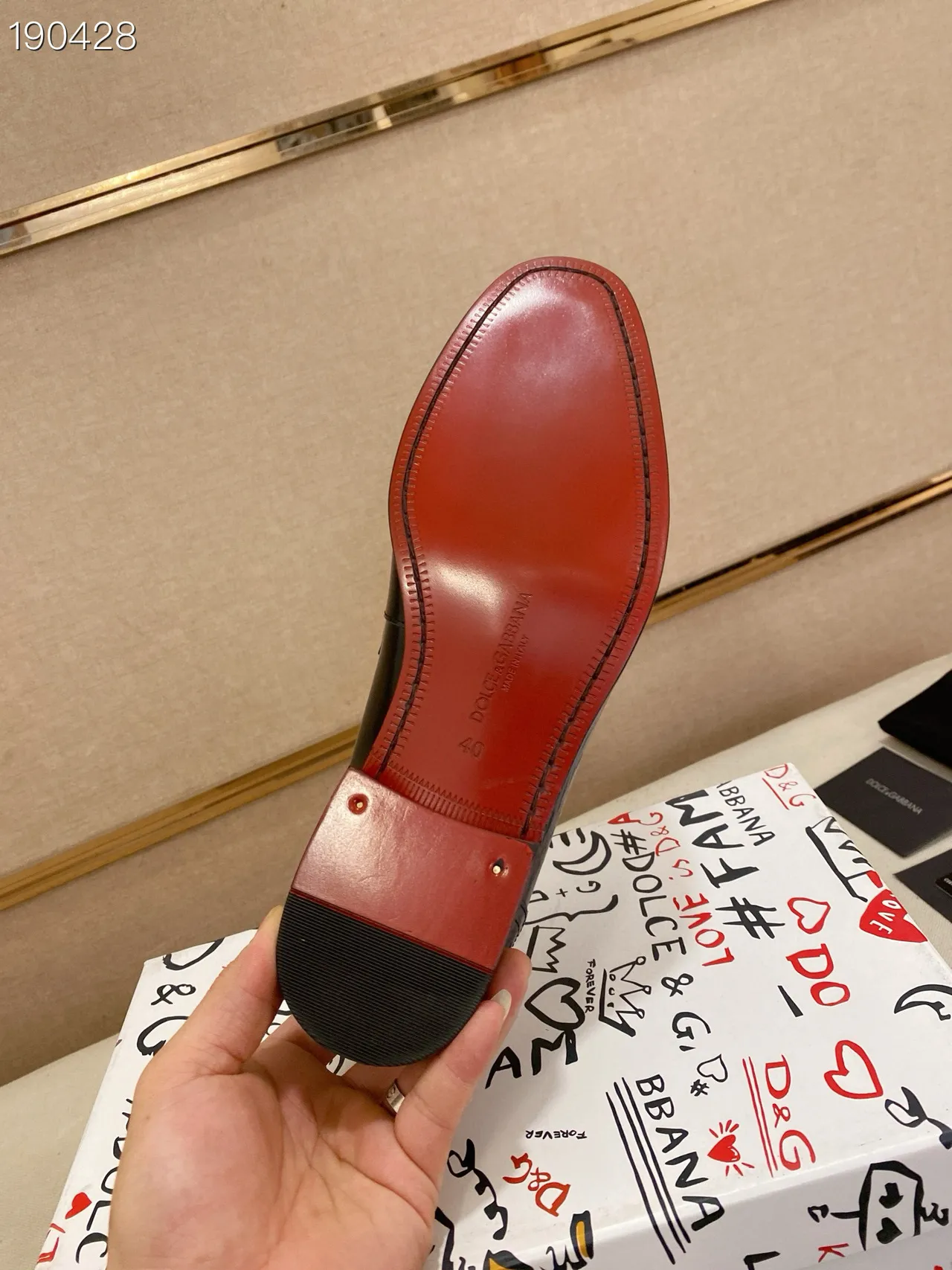 Dolce & Gabbana Portofino কালো পালিশড লেদার লোফার 3
