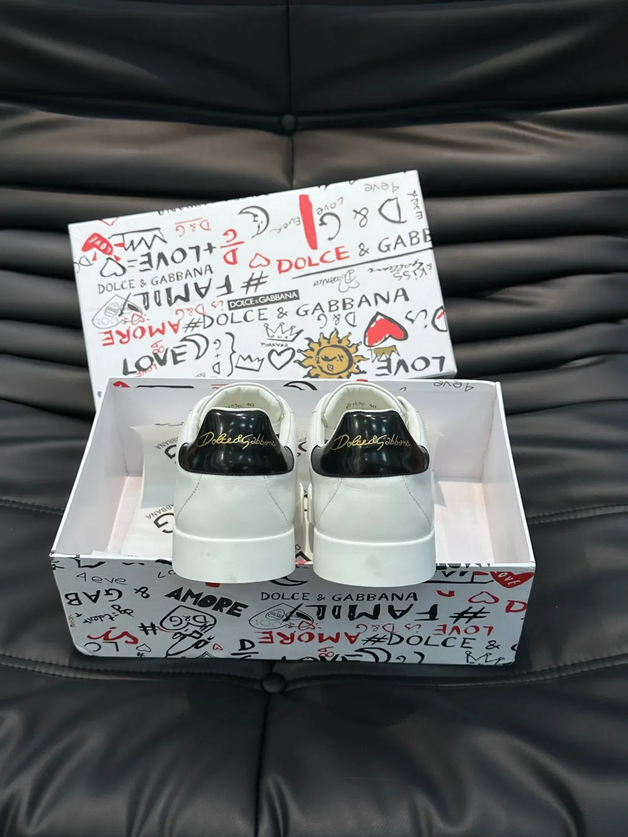 Dolce & Gabbana Tênis Lifestyle de Couro Branco Low-Top 7