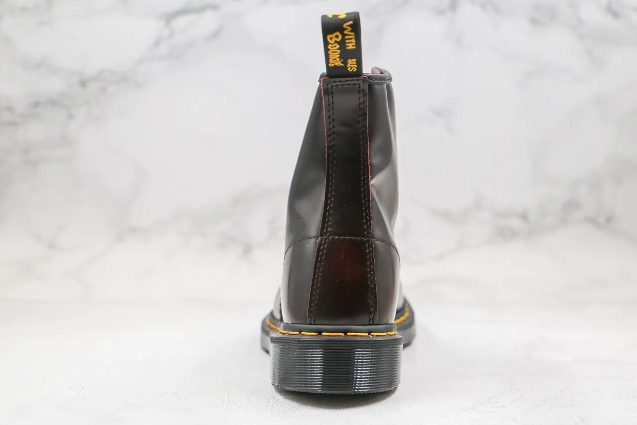 Dr. Martens 1460 Botín Martin Cuero Pulido Marrón Cereza 3