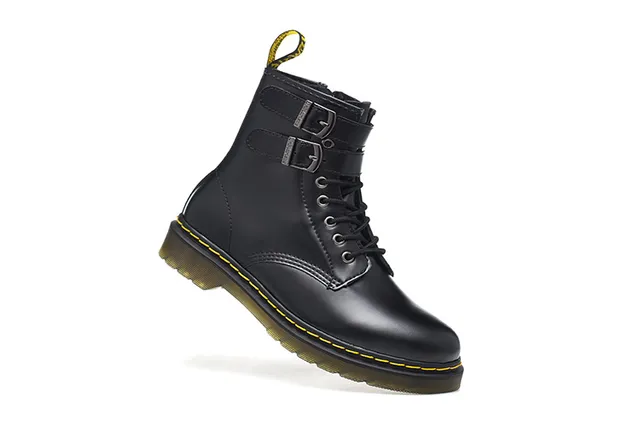 Dr. Martens 1460 Harness Black Leather Martin Boot 3