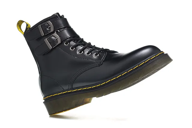 Dr. Martens 1460 Harness Black Leather Martin Boot 4