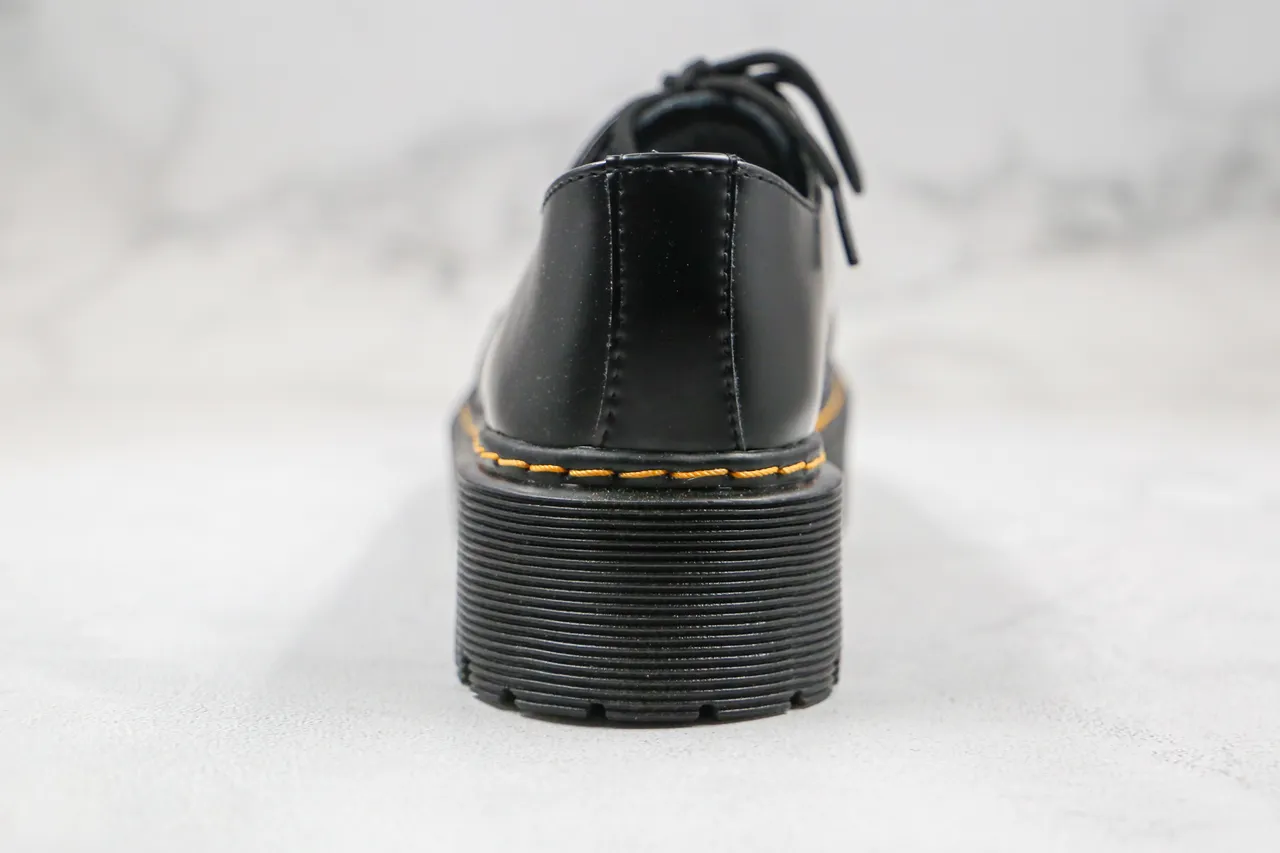 Dr. Martens Jadon Plataforma Zapatos Oxford de Cuero Negro 2