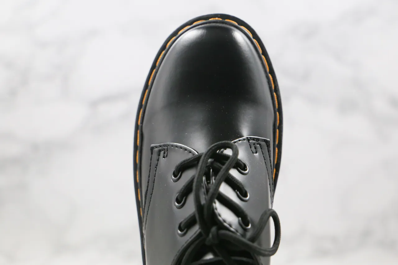 Dr. Martens Jadon Plataforma Zapatos Oxford de Cuero Negro 4
