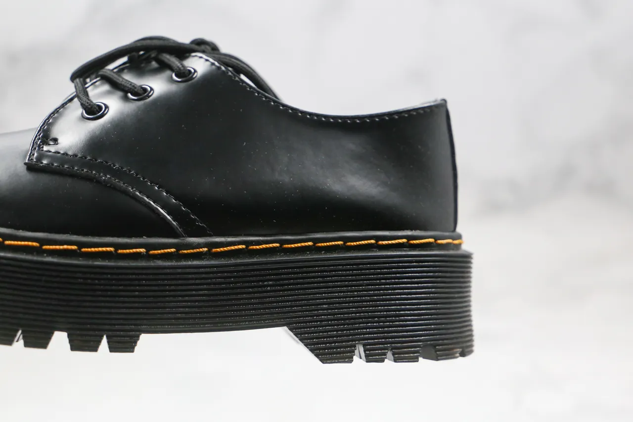 Dr. Martens Jadon Plataforma Zapatos Oxford de Cuero Negro 5