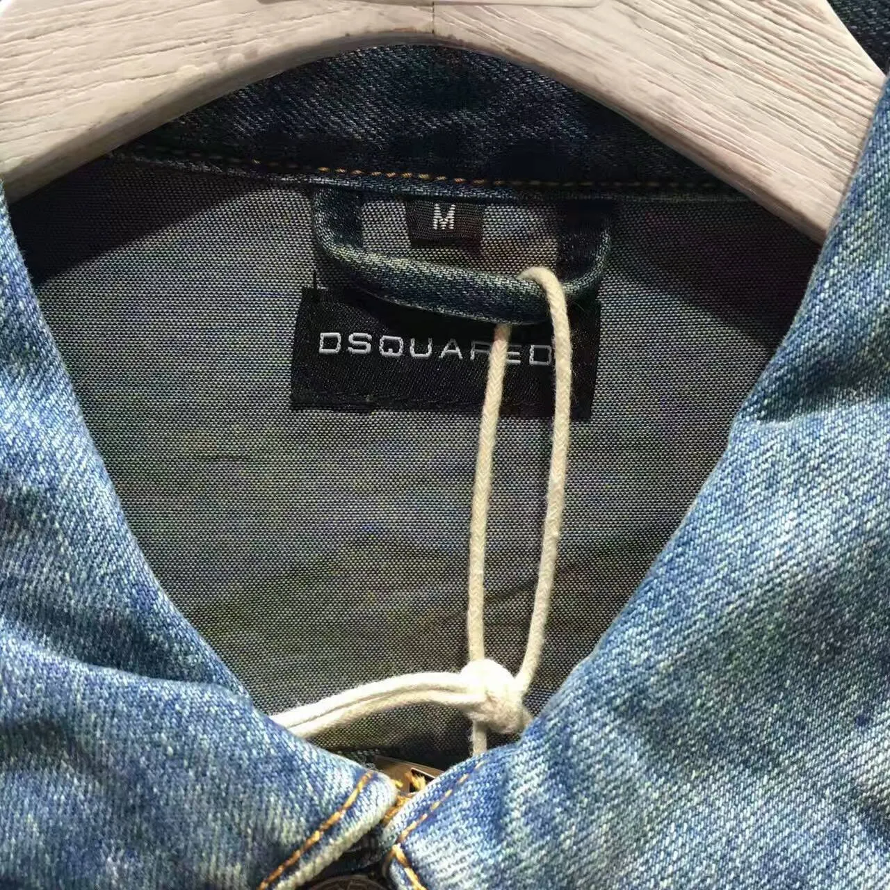 DSQUARED2 破损肘部补丁牛仔夹克 8