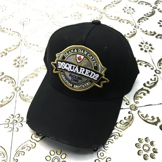 Dsquared2 ICON Embroidered Crest Red Baseball Cap 3
