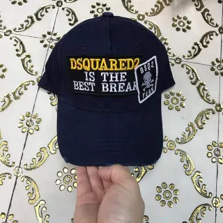 Dsquared2 ICON Patch-Front Navy বেসবল ক্যাপ