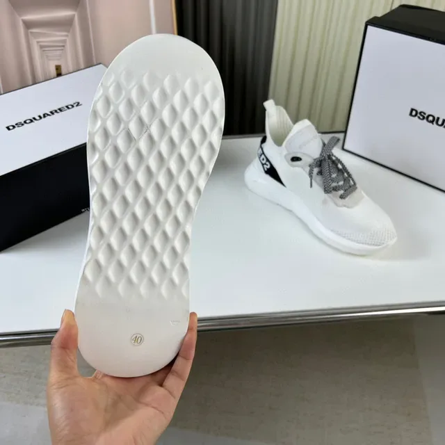 Dsquared2 ICON White Red Maple Leaf Lifestyle Sneakers 2
