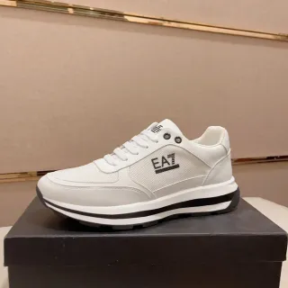 Emporio Armani EA7 White and Black Lifestyle Sneakers