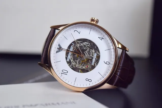 Emporio Armani Meccanico Open-Heart Mechanical Watch 3