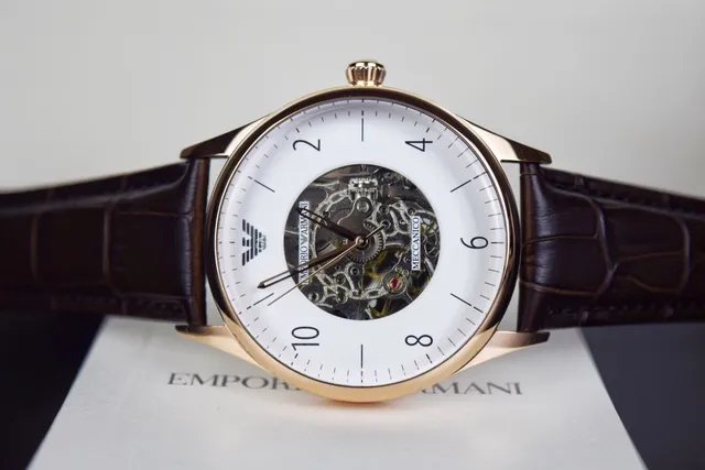 Emporio Armani Meccanico Open-Heart Mechanical Watch 4