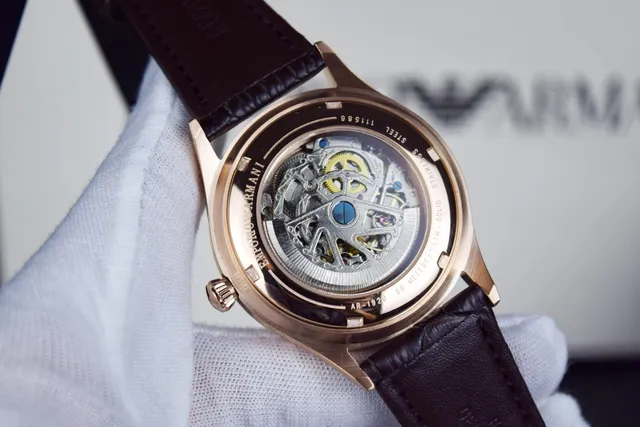 Emporio Armani Meccanico Open-Heart Mechanical Watch 5