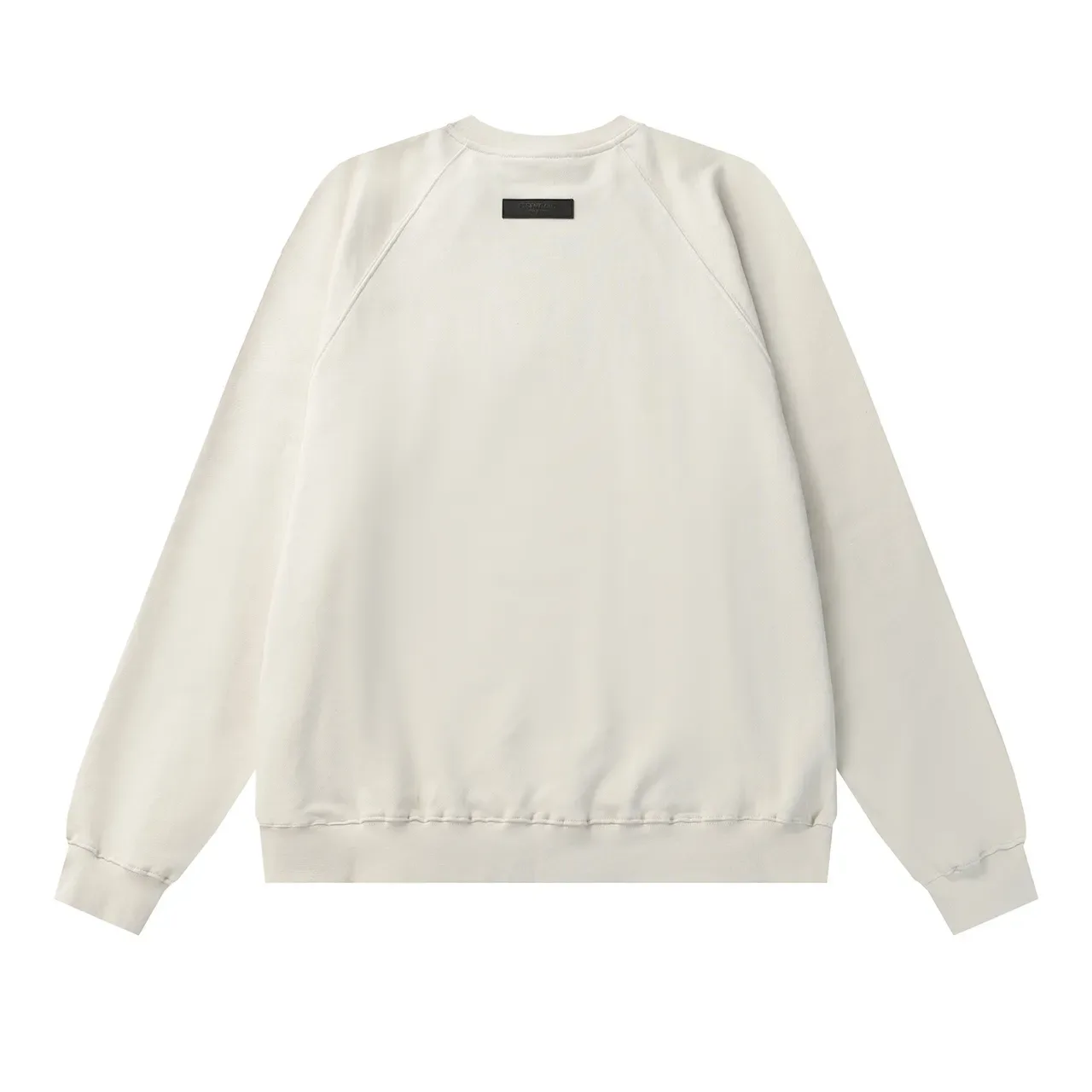 Fear of God Essentials Black Raglan Sleeves Embroidered Chest Logo Sweater 6
