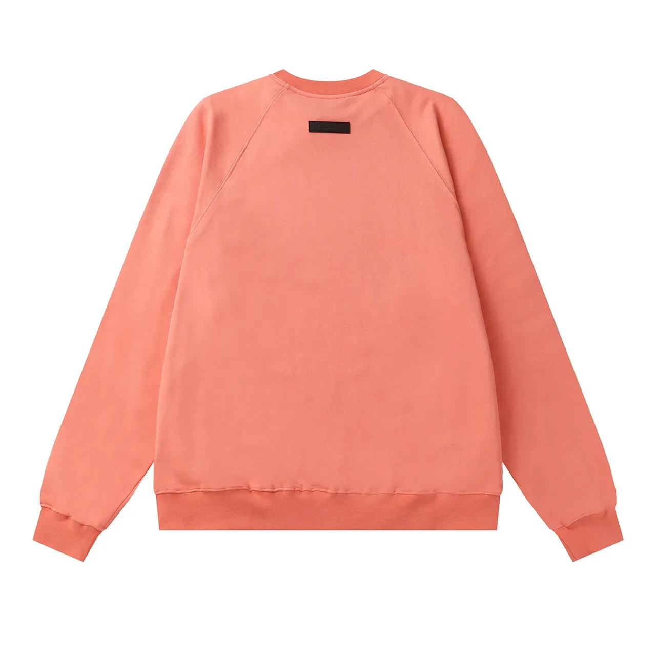 Fear of God Essentials Black Raglan Sleeves Embroidered Chest Logo Sweater 9