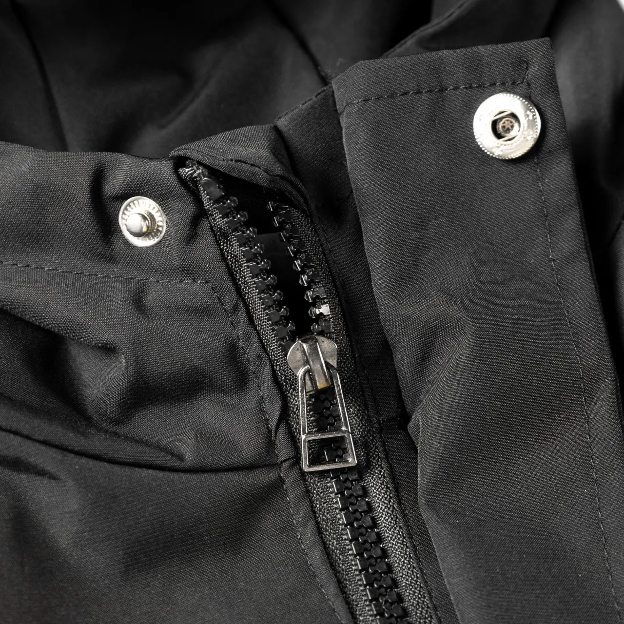 Fendi Veste à Capuche à Fermeture Éclair Avant Noir et Blanc 11