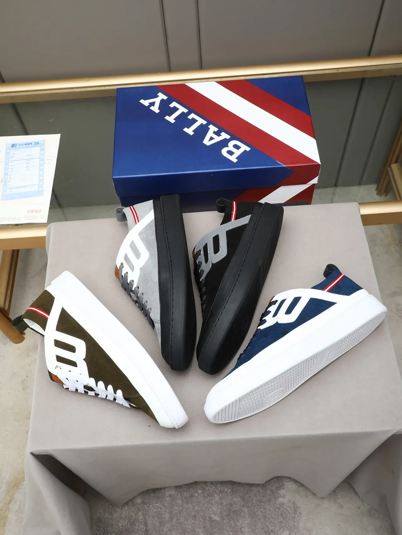 Bally Gray Suede and White Leather Lifestyle Sneaker 2
