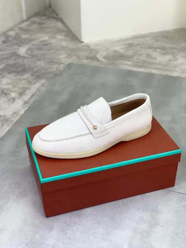 米色麂皮 Penny Strap 乐福鞋 4
