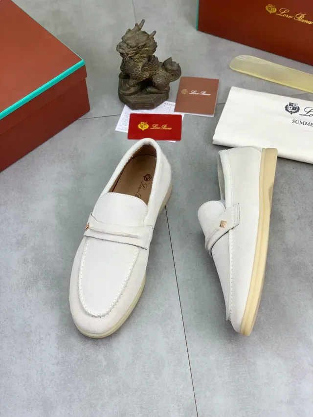 米色麂皮 Penny Strap 乐福鞋 5