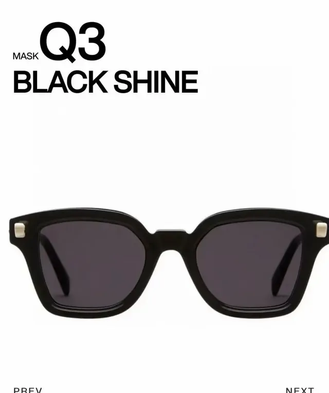 Black Brown Rectangular Frame Thick Acetate Sunglasses 3