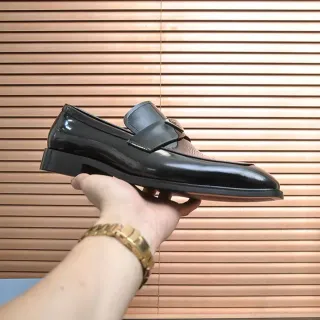 Black Glossy Patent Leather Monk Strap Loafer