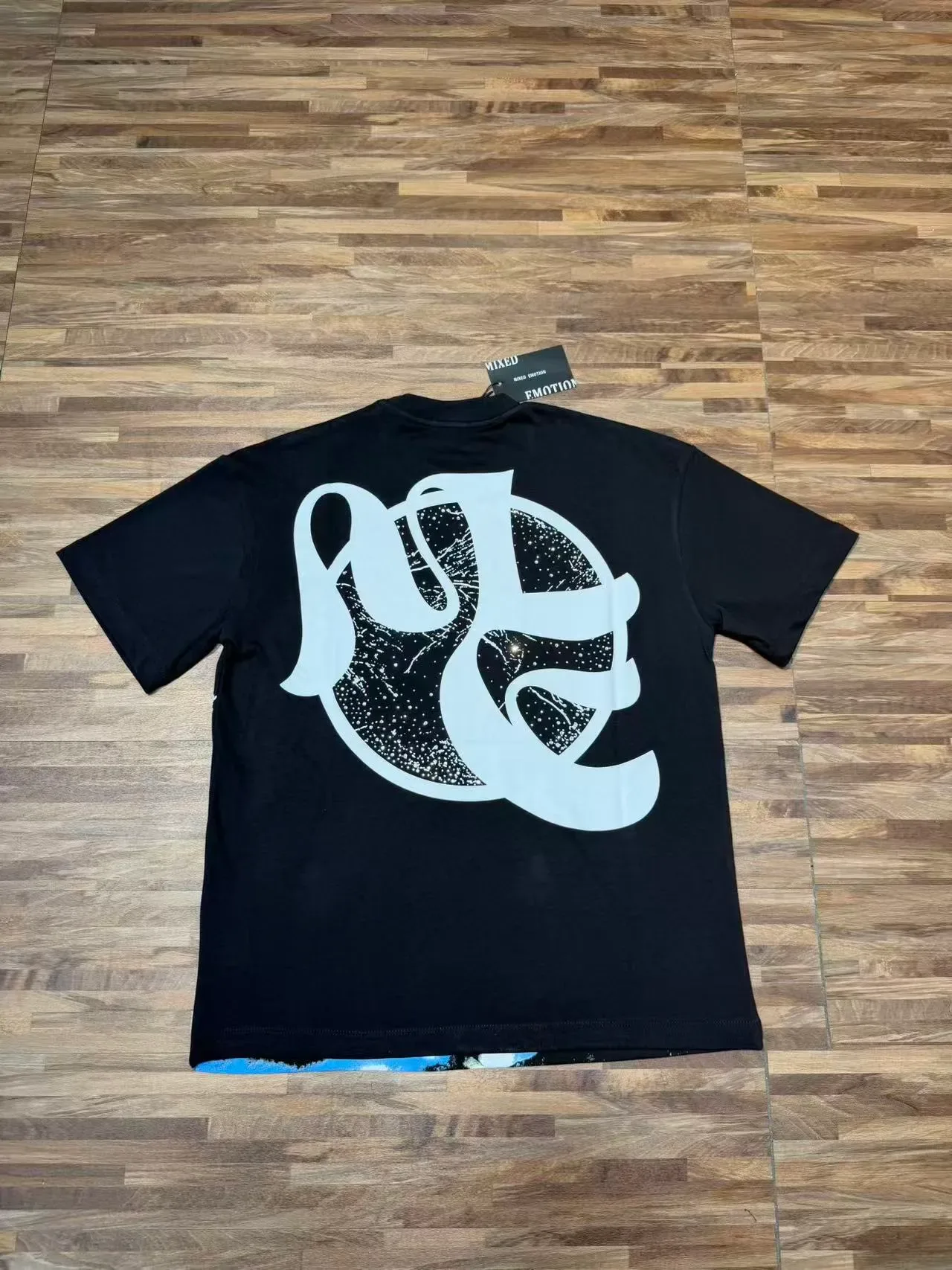 Black Graphic-Print Oversized Double-Sided T-Shirt 6