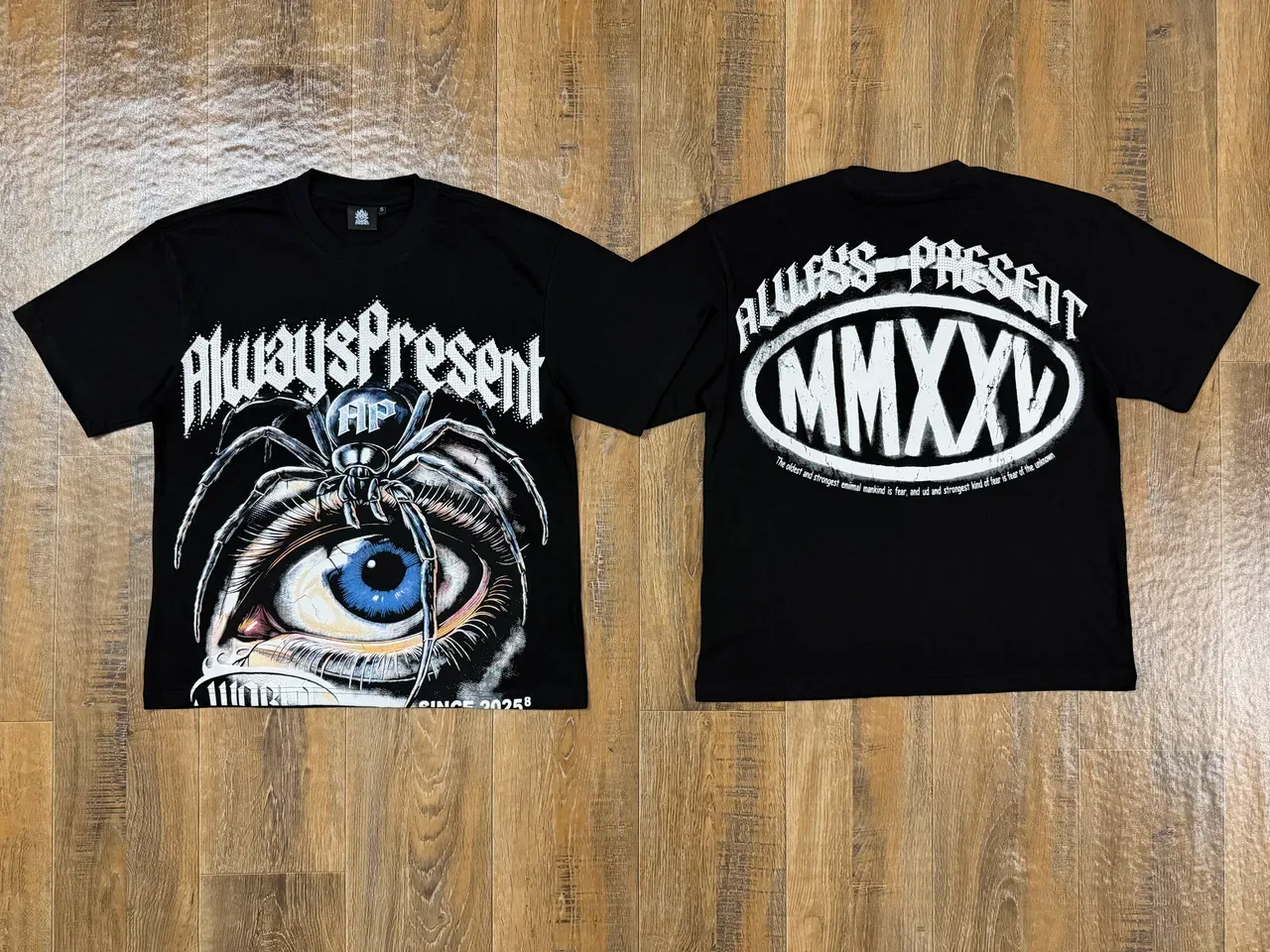Black Graphic-Print Oversized T-Shirt 4
