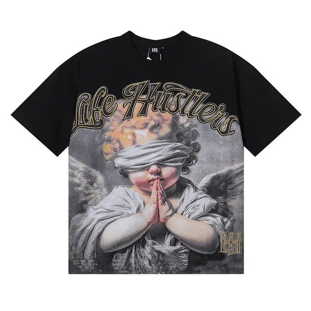 Black Graphic Print Oversized T-Shirt 5