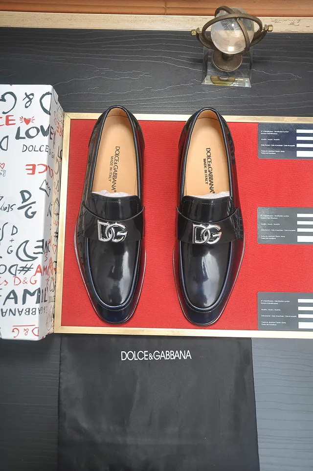 Black Patent Leather Buckle Strap Loafer 5