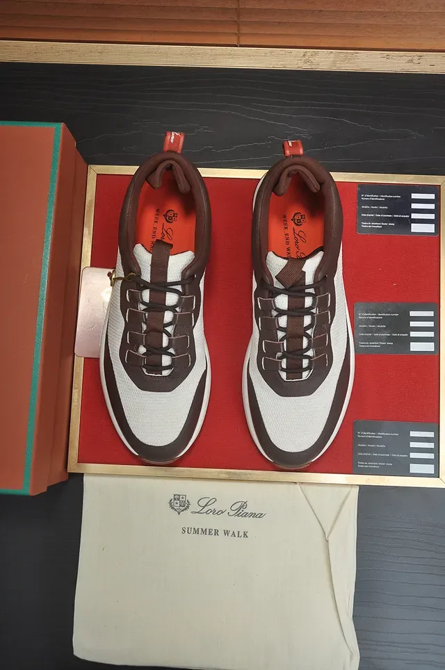 Brown and White Two-Tone Layered Upper Lifestyle Sneaker 5