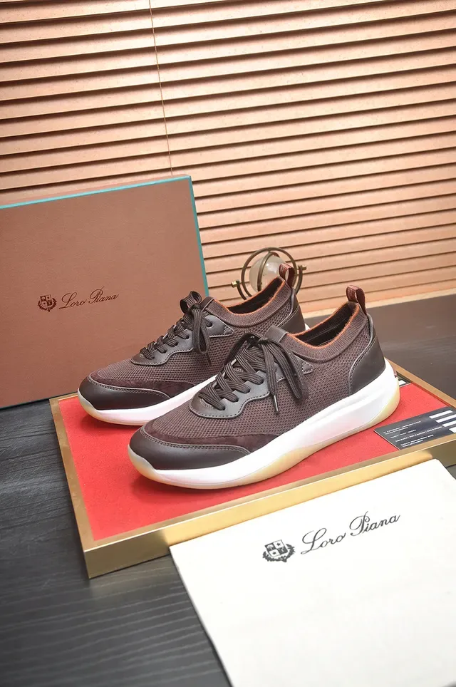 Brown Mesh and Synthetic Lifestyle Sneaker 4