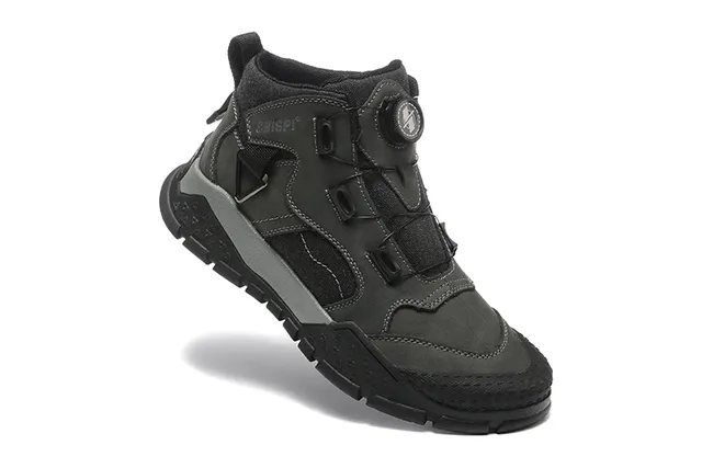 CRISPI काला भूरा BOA Dial Lacing मेश-सिंथेटिक हाइब्रिड अपर हाइकिंग बूट 17