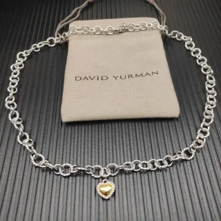 David Yurman Cable Collectibles হার্ট পেন্ডেন্ট নেকলেস