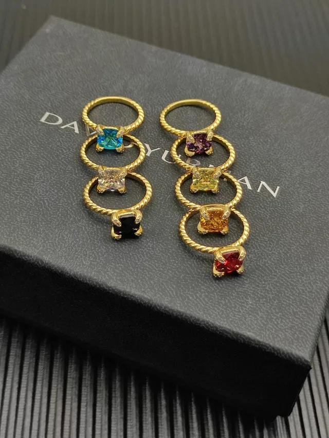 David Yurman Twisted Cable Citrine Solitaire Bague 3