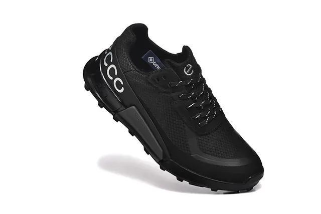 ECCO Black Mesh Lifestyle Sneakers 7
